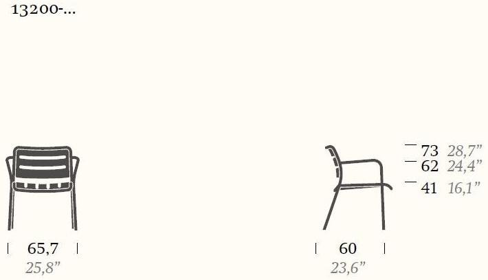 Kettal Штабелируемое садовое кресло из алюминия Village #13200-.. - Вид №3