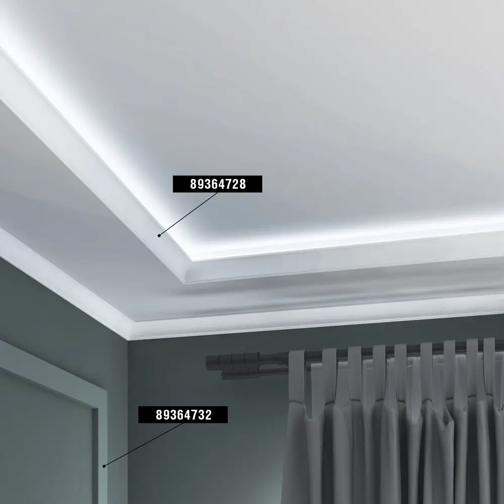 Плинтус потолочный Santreyd Design-3 - элегантное завершение интерьера 89364728 STLM-1502889 - Вид №2