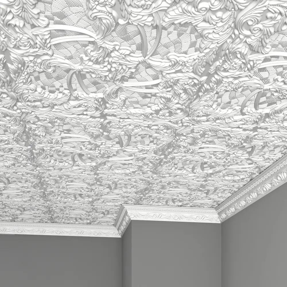 Плинтус потолочный полистирол Format 09007 KD белый 61x70x2000 мм STLM-2122960 - Вид №3