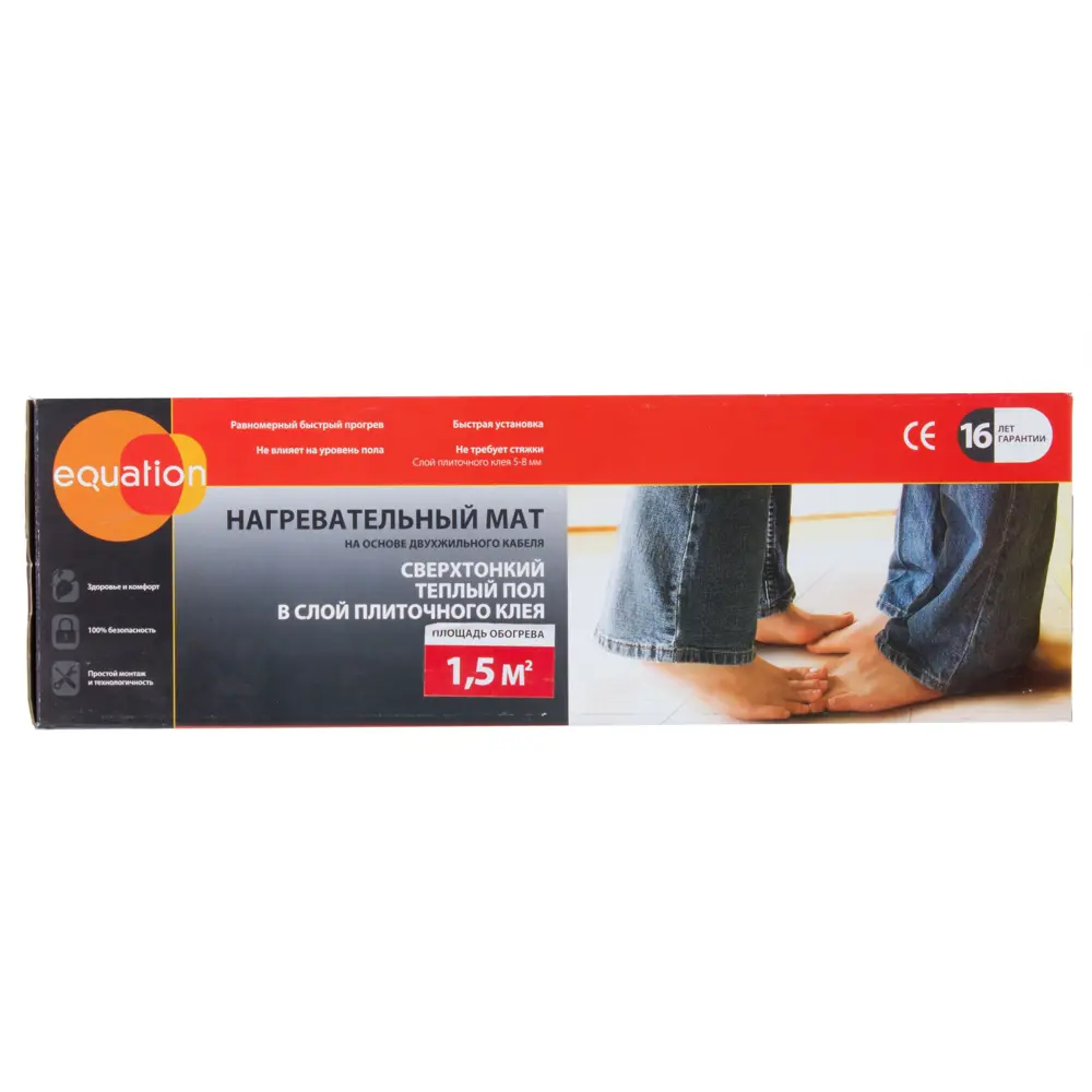 Нагревательный мат для теплого пола Equation 1.5 м², 210 Вт STLM-2030362 - Вид №2