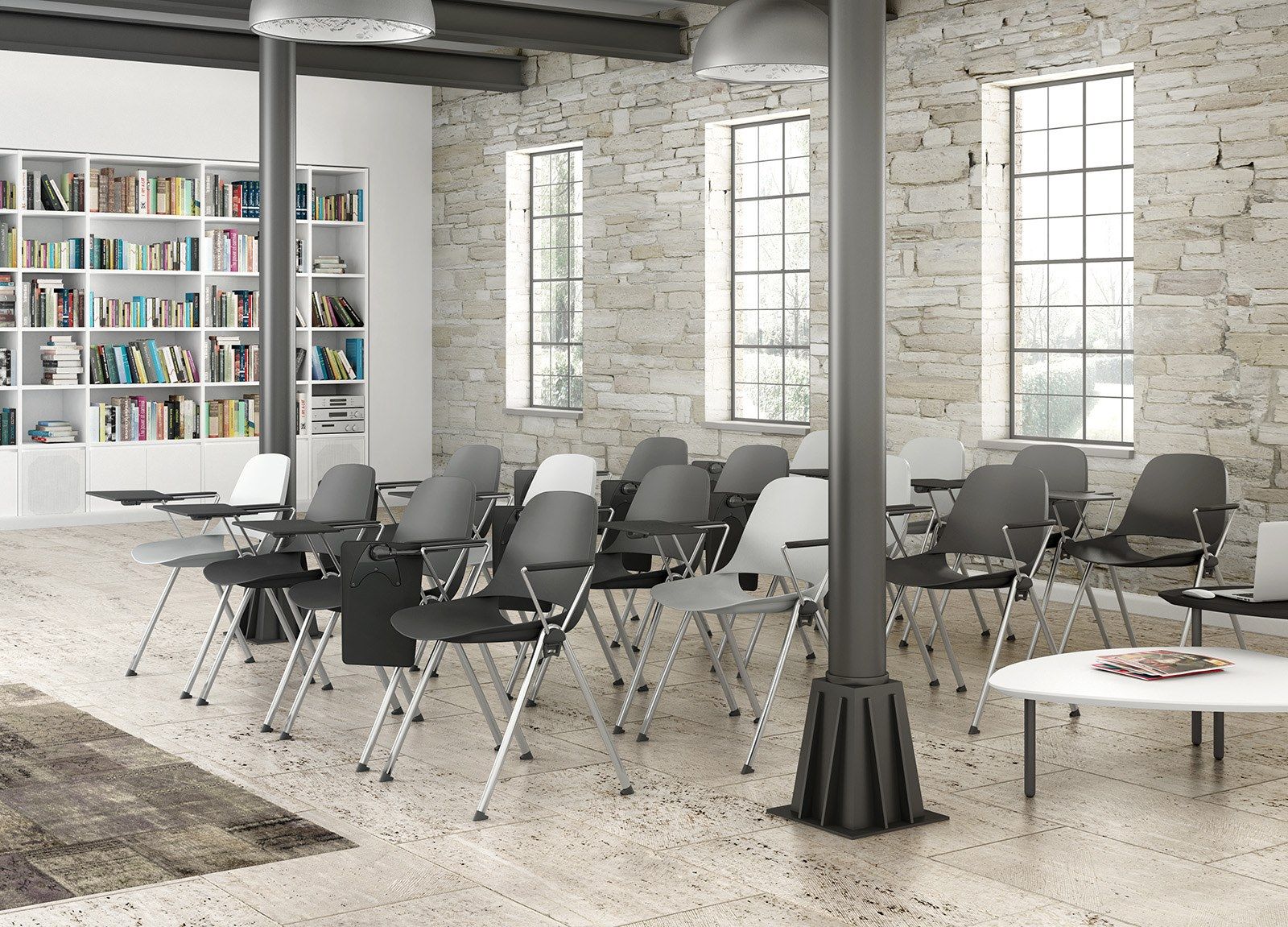 Стул для конференций из стали и полипропилена с опрокидыванием Leyform ARCH-00111340 - Вид №4