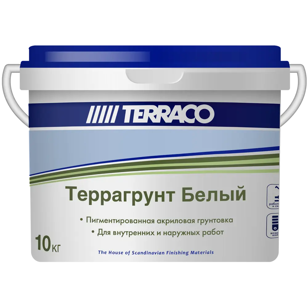 Грунтовка Terraco Террагрунт для внутренних и наружных работ 10 кг 83000319 STLM-0038685