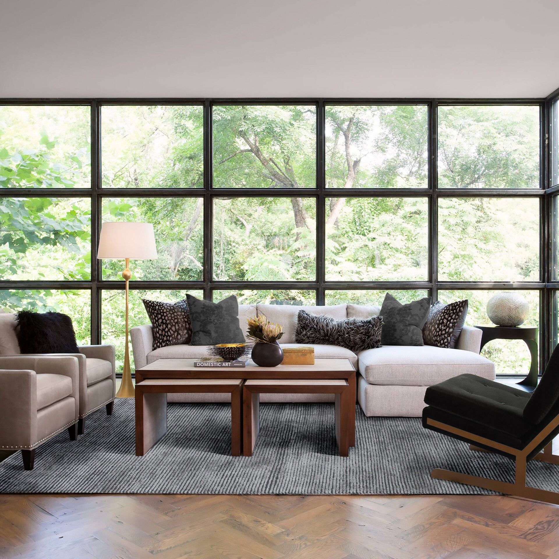 Сплошной цвет прямоугольный ковер Ademi Exclusive ARCH-00037831 - Вид №4