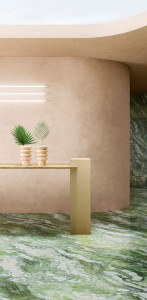 Пол / керамогранит с мраморным эффектом