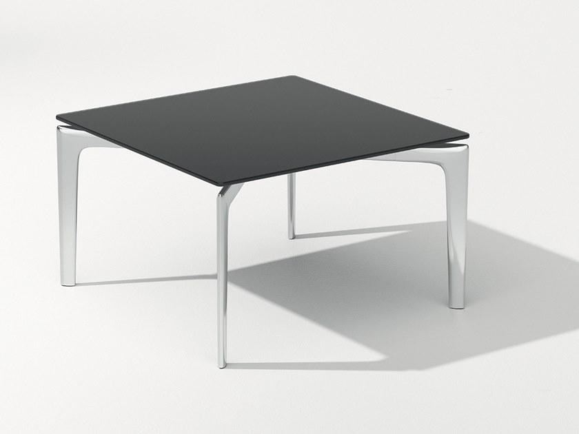 arper Квадратный стеклянный журнальный столик Saul sun-id-1512146 - Вид №1