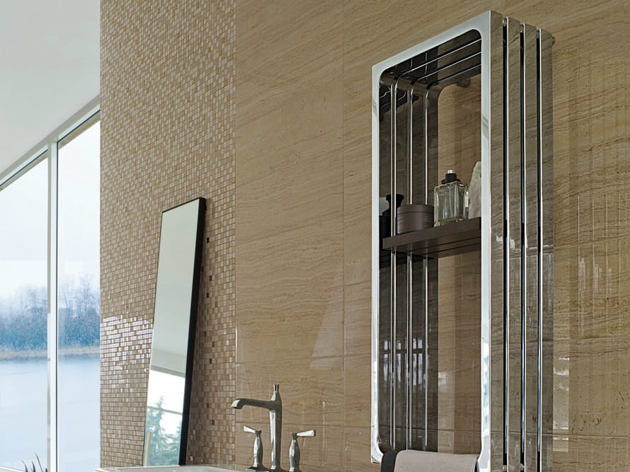 Настенный хромированный стальной вертикальный полотенцесушитель Tubes Elements ARCH-00135055