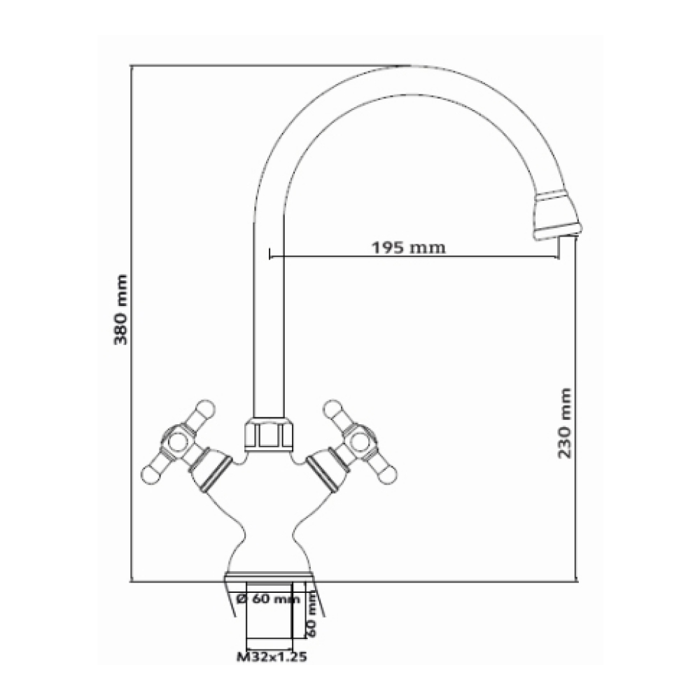 Кухонные смесители Eco Koblenz SSN-2135R-SS SEAMAN - Вид №2