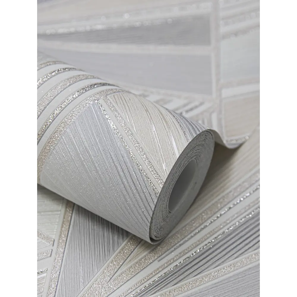 Флизелиновые обои Wallsecret Crystal с графическим узором в серо-голубых тонах 89024558 STLM-0831320 - Вид №3