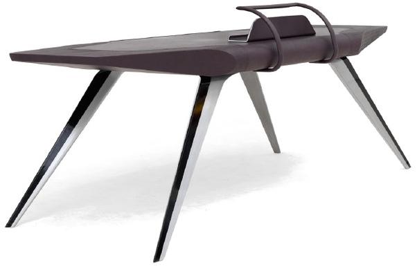 Aston Martin Рабочий стол из алюминия с кожаной обивкой sun-id-1348992 - Вид №2
