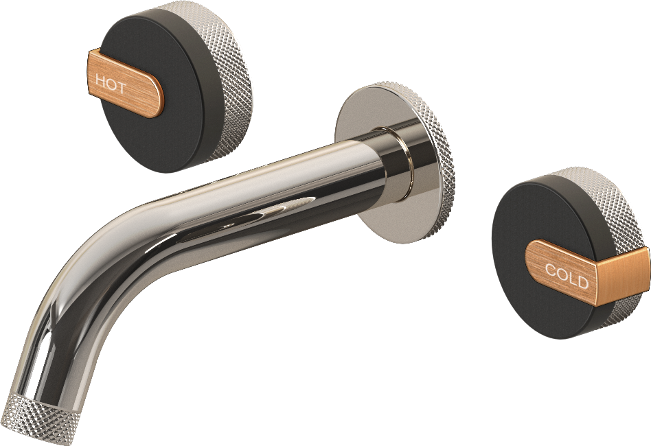 E-11530-R1BK-L1BRG-PN Смеситель для умывальника из 19,1см носикем (внешняя часть) GRAFF MOD+