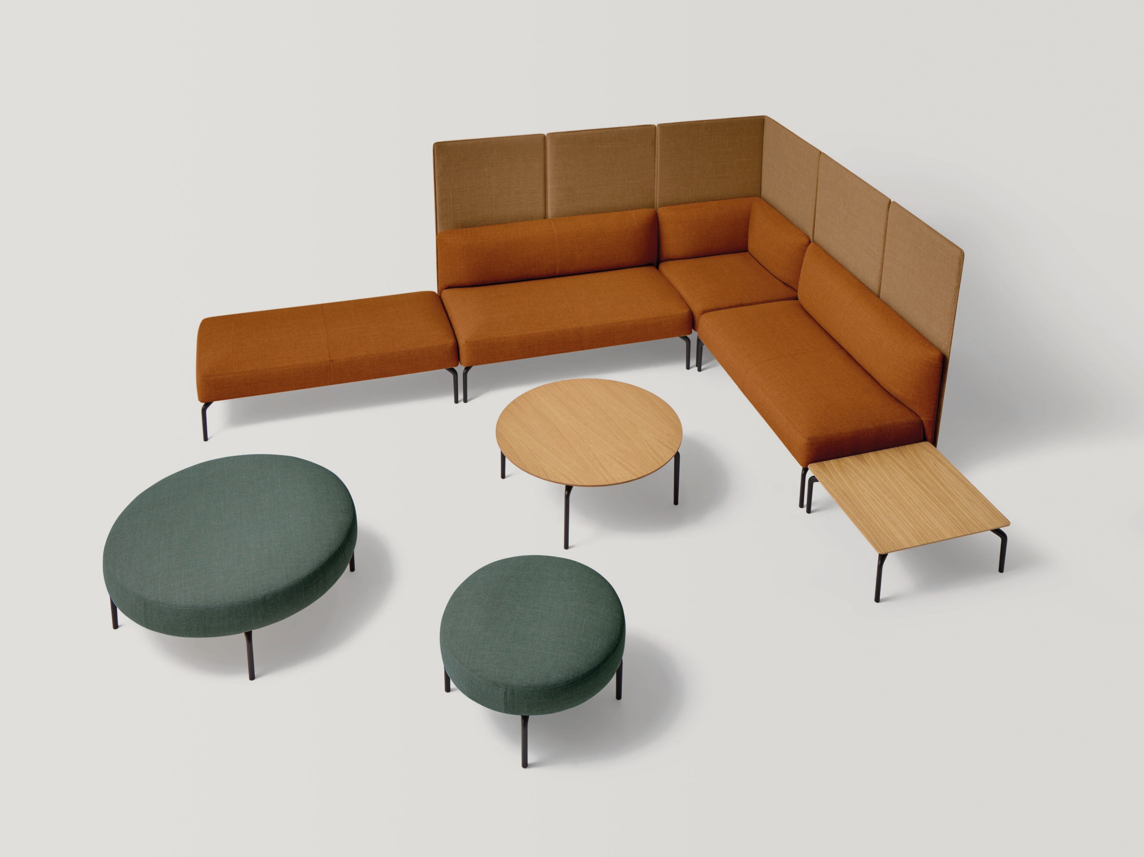 Круглый пуф из ткани INCLASS Kern ARCH-00067272 - Вид №4