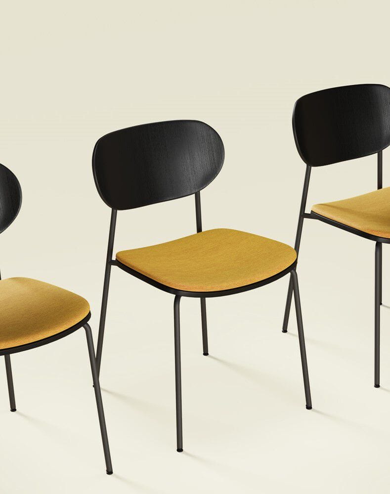 Стул из шпона с открытой спинкой WORKSPACE MAPLE ARCH-00007448