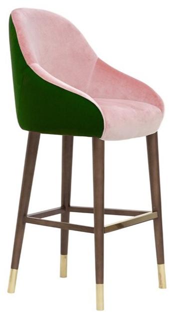 Moanne Барный стул из ткани с подставкой для ног Milonga sun-id-1442861 - Вид №2