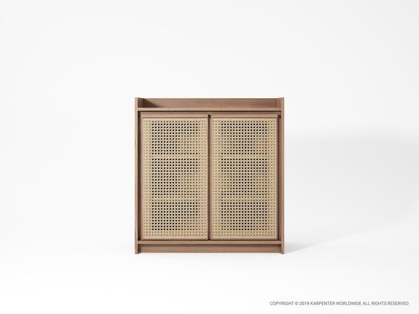 KARPENTER Комод из массива дерева и ротанга с распашными дверцами Roots sun-id-1357623 - Вид №12