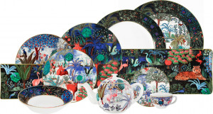 10663639 Gien Сервиз чайно-столовый Gien Дворцовый сад на 6 персон 40 предметов, фаянс Фаянс