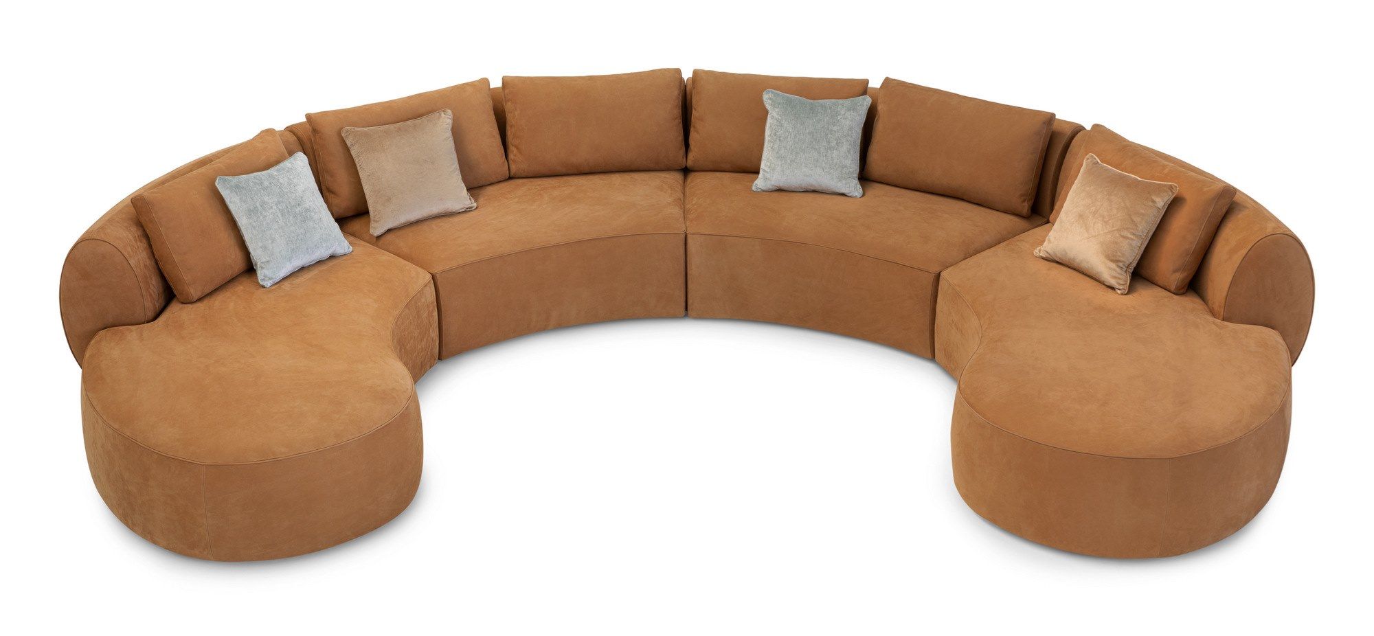 Секционный диван из изогнутой ткани Sicis Botero ARCH-00116512 - Вид №3