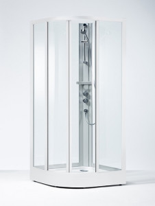 626334 IFO Душевая кабина круглая из кварца SKR VK, Pillar luxury SP V Art