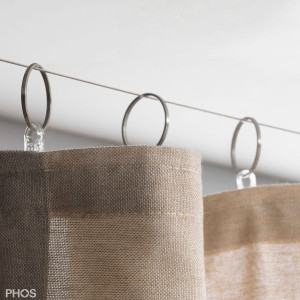 RG30-3-SPS Кольцо для штор с крючком для плиссировки, ширина 3 мм PHOS