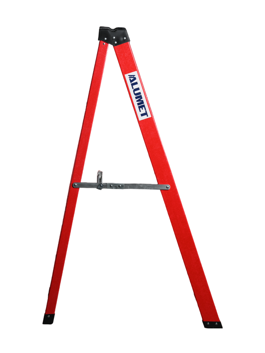 Стремянка SF 1004 стеклопластиковая 4 ступени, Alumet, с органайзером  - Вид №4