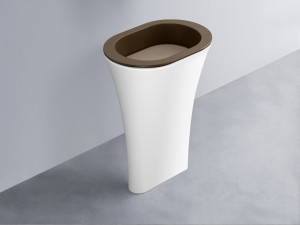 AMLA65-CA+AMPILO-AN+AMCOLO-BL Раковина Amedeo Ovale отдельностоящая cielo Enjoy + Amedeo