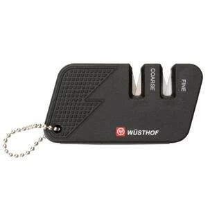 Точилка для ножей Wuesthof двухуровневая, карманная, черная