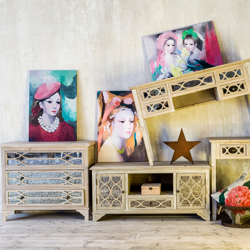 896518921_2628 Картина «Две девушки с цветами» (холст, галерейная натяжка) Object Desire  - Вид №2