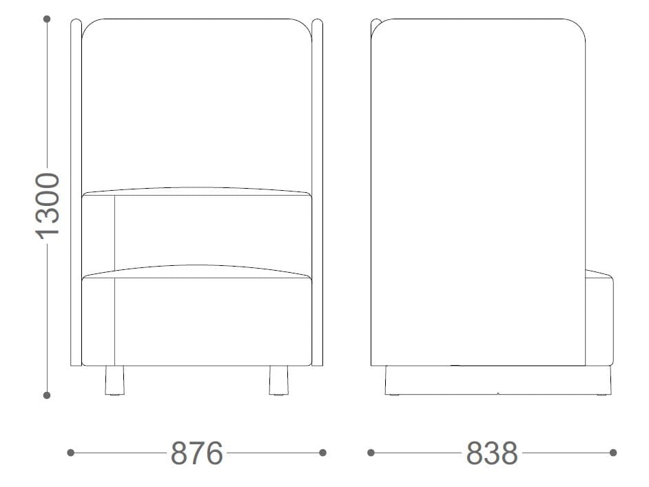 Акустическое кресло из ткани VAGHI Dual ARCH-00145997 - Вид №4