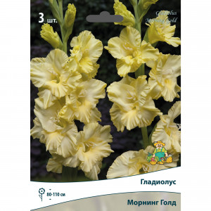 83596863 Гладиолус крупноцветковый Морнинг Голд луковица 10/12