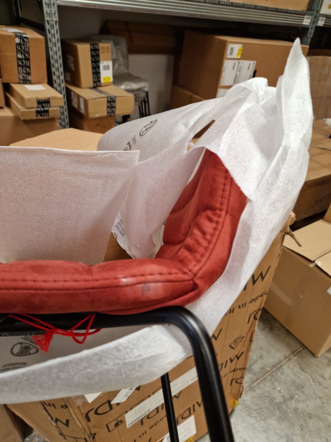 Высокий стул из ткани In Stock Midj ARCH-00103230 - Вид №5