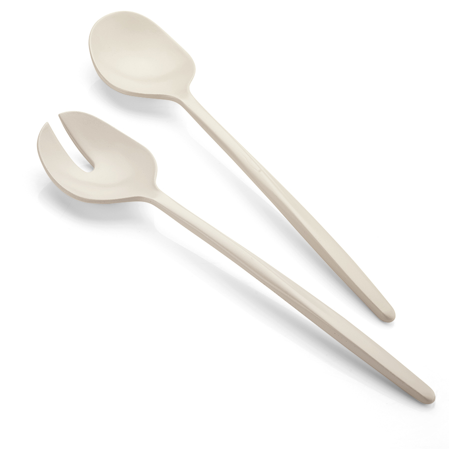 106101156 Приборы для салата tierra, молочно-белые, 2 шт. Guzzini 