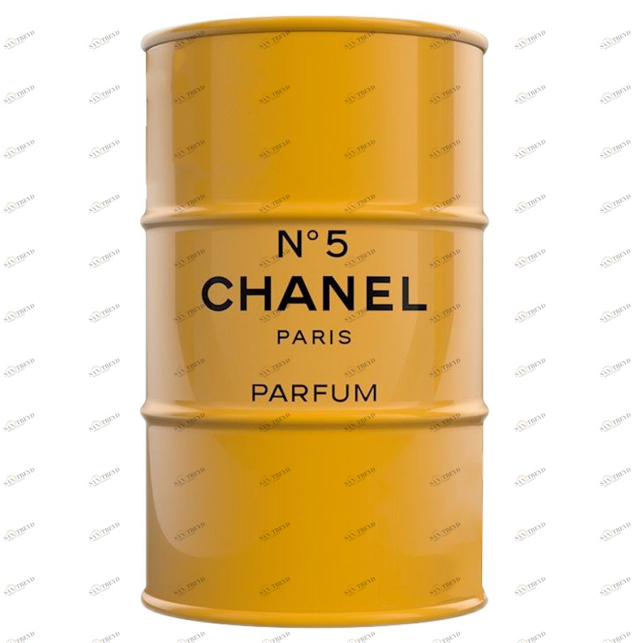 Бочка металлическая декоративная Chanel №5 Yellow L STARBARREL  045309 Желтый 