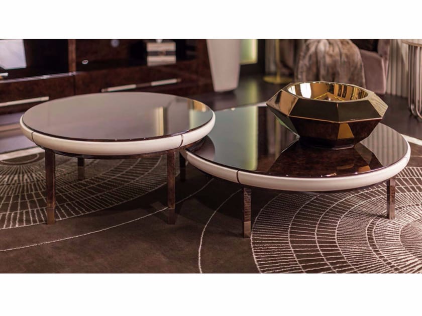 Мраморный низкий круглый журнальный столик для контракта Turri ARCH-00104558