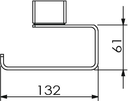 11343A-BP Бумагодержатель VICO подвесной цвет черный матовый LANGBERGER VICO, BLACK EDITION - Вид №2