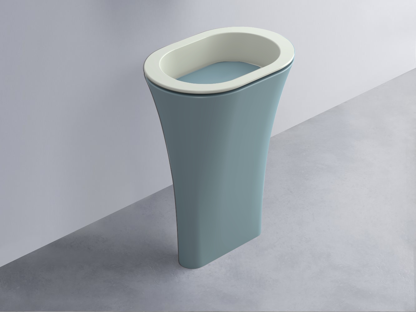 AMLA65-PM+AMPILO-PL+AMCOLO-PL Раковина Amedeo Ovale отдельностоящая cielo Enjoy + Amedeo Ceramica Cielo