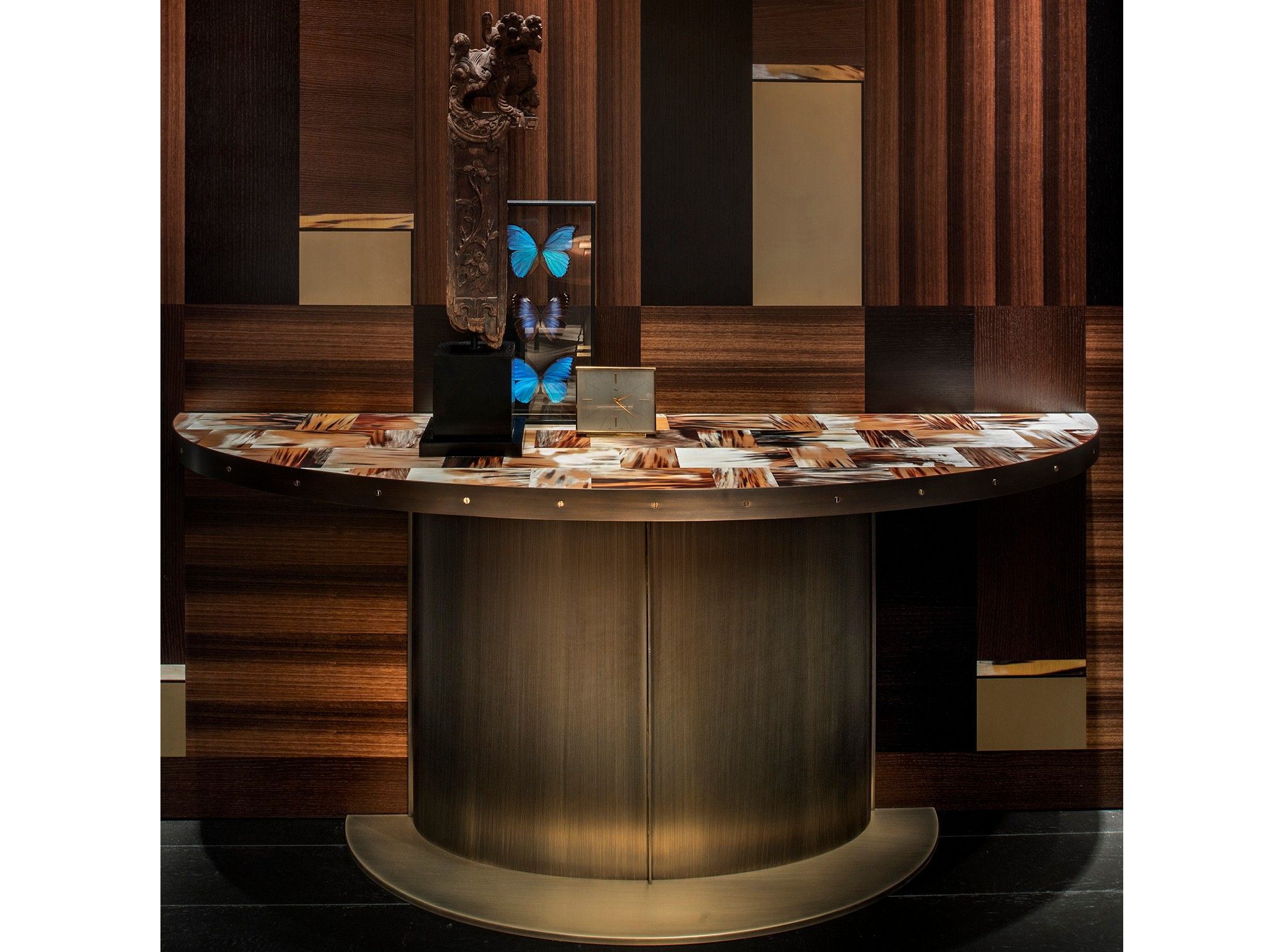 Латунная консоль полумесяца с Роговым верхом ARCAHORN Silk Horn ARCH-00069372 - Вид №1