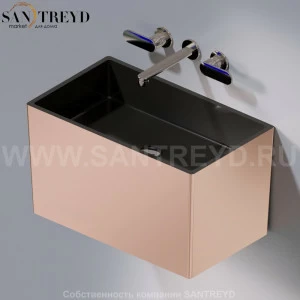 L111.260 Подвесная раковина настенная овальная A. e T. Italia TOWER черная