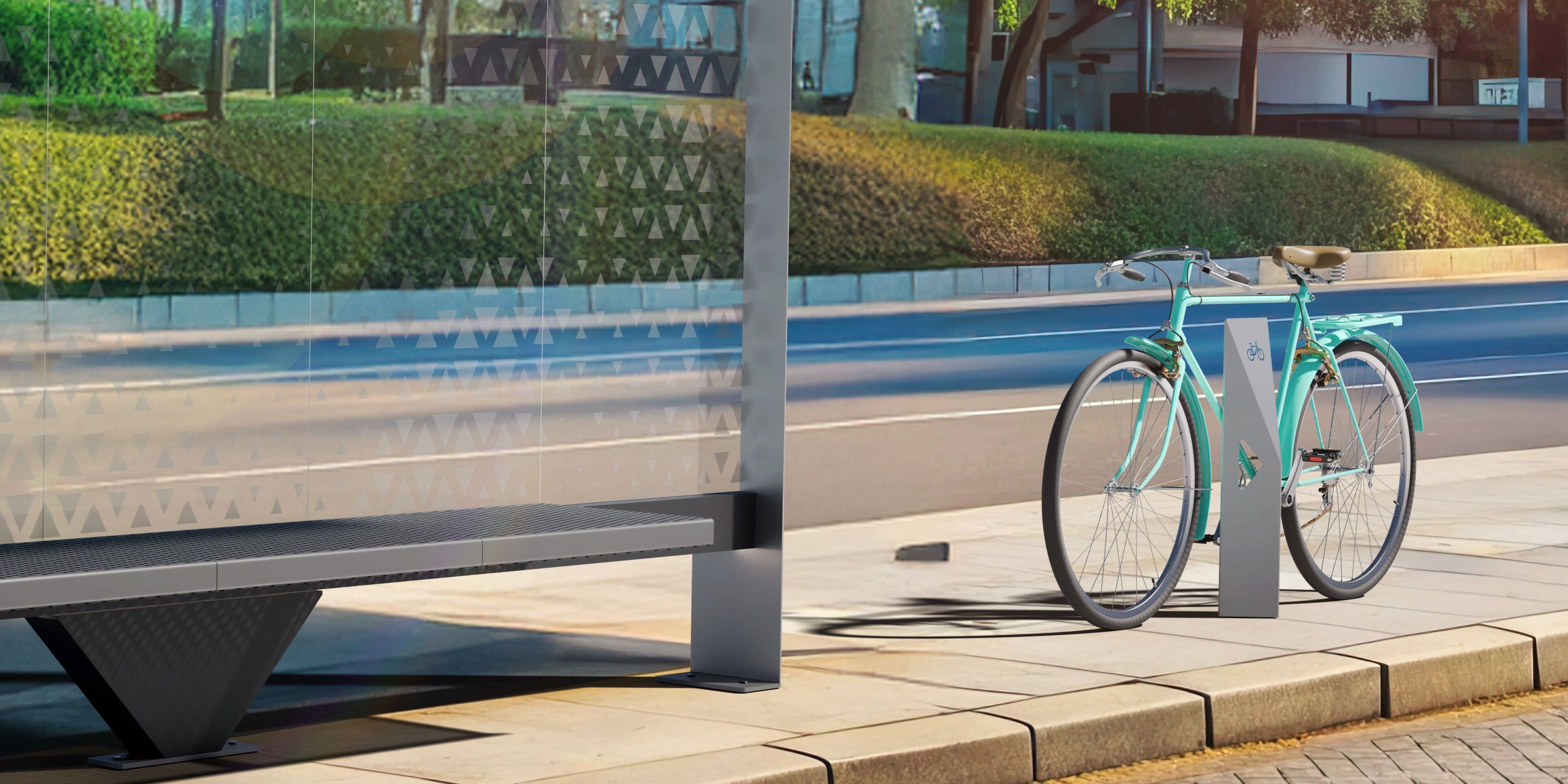 Стойка для велосипедов из оцинкованной стали Studio Città киригами ARCH-00137294