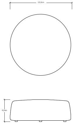 TRIBÙ Круглый садовый пуф Nomad C05032w/33w/34w - Вид №10