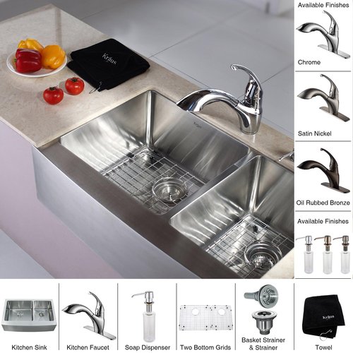 Кухонные смесители KPF-2210ORB krausru  - Вид №8