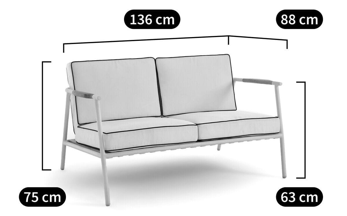 2-местный тканевый съемный садовый диван AMPM Isabbo ARCH-00125004 - Вид №6