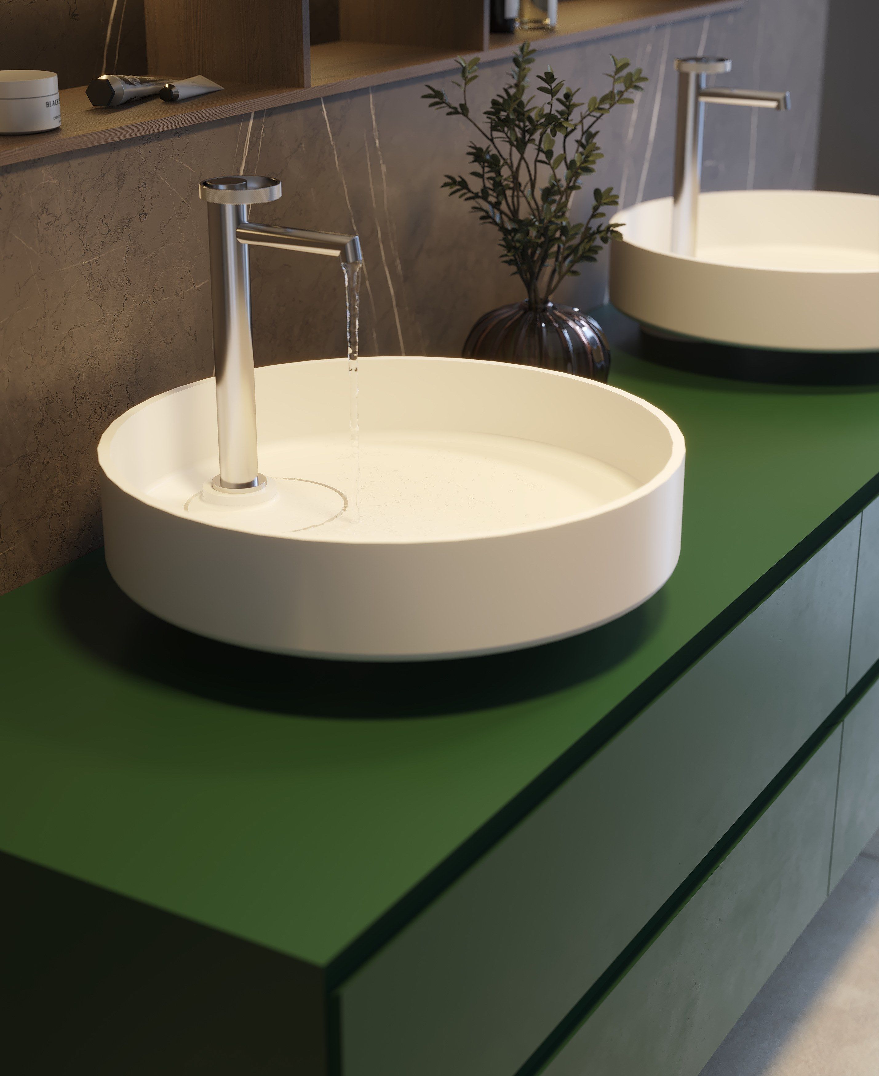 Круглая столешница из твердой поверхности MOMA Design Oyster ARCH-00057138 - Вид №2