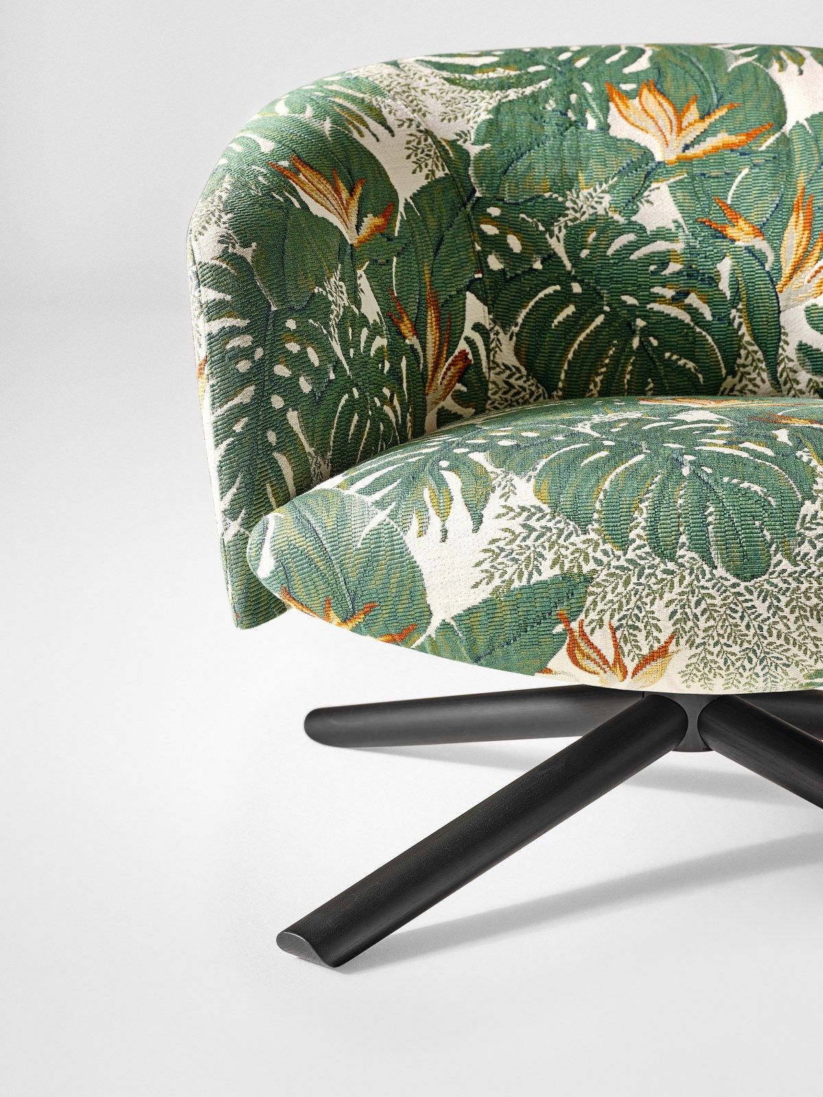 Тканевое вращающееся кресло с подлокотниками Gallotti&Radice LIVRE ARCH-00097790 - Вид №2