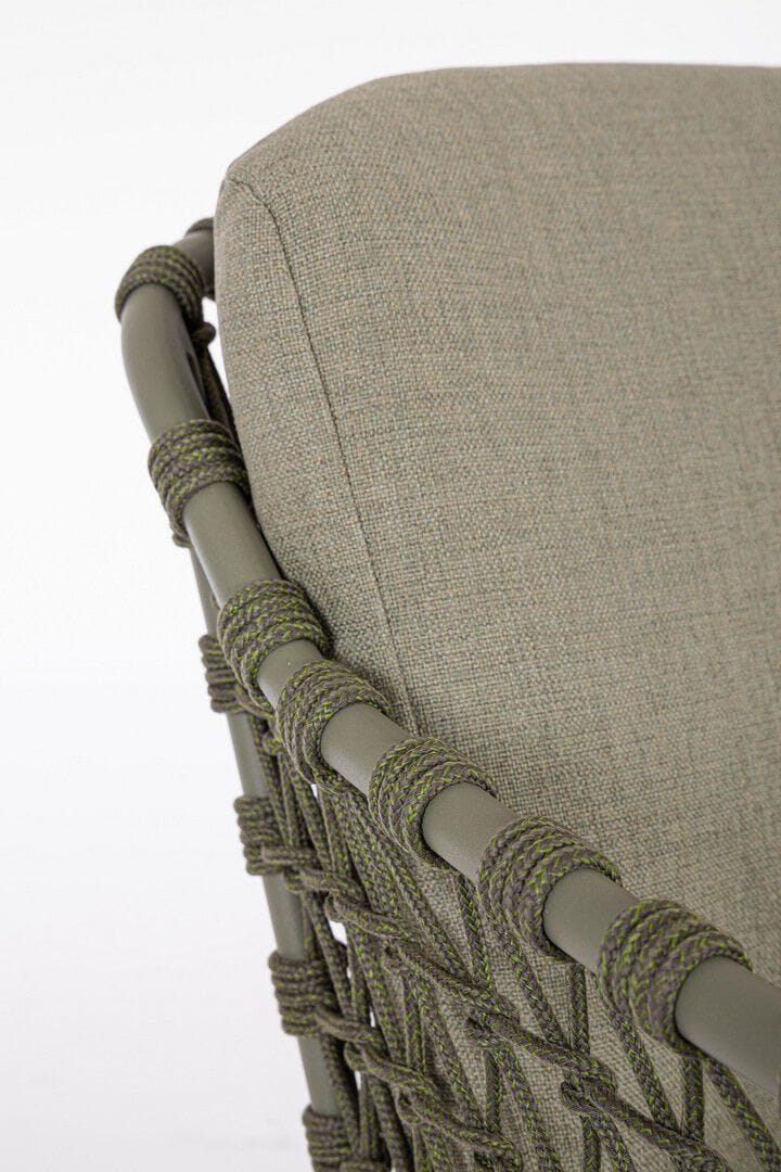 Веревочный садовый стул со встроенной подушкой BIZZOTTO Ivissa ARCH-00125255 - Вид №8