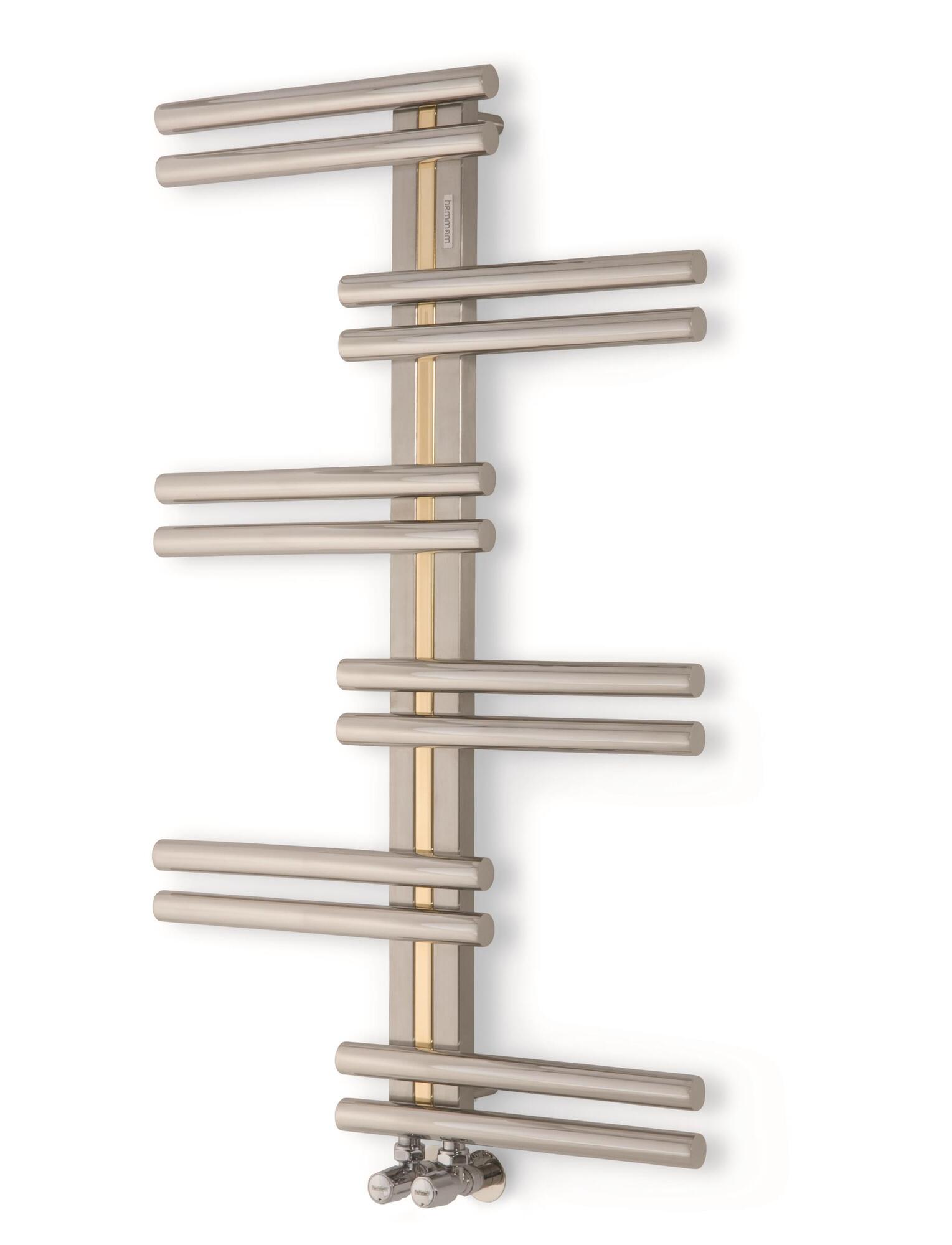 Полотенцесушитель Hammam ZENITH Stainless steel  комбинированный; электрический или водяной Сталь  - Вид №20