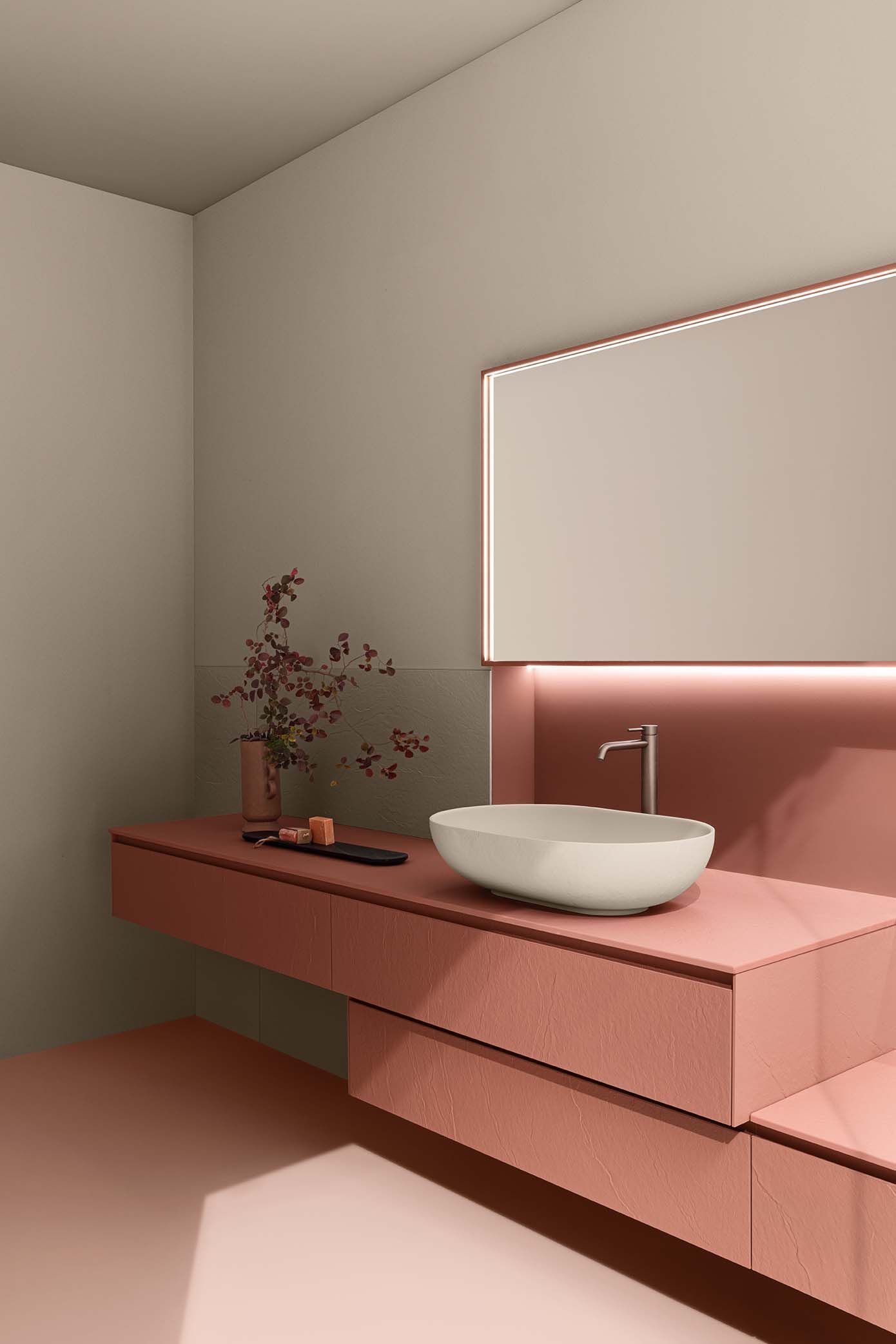 Мебель для ванной комнаты из камня ARBLU Dress System ARCH-00048055 - Вид №1