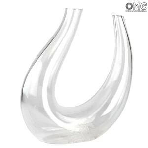 4327 ORIGINALMURANOGLASS Декантер Бардолино с резным узором - муранское стекло OMG 28 см