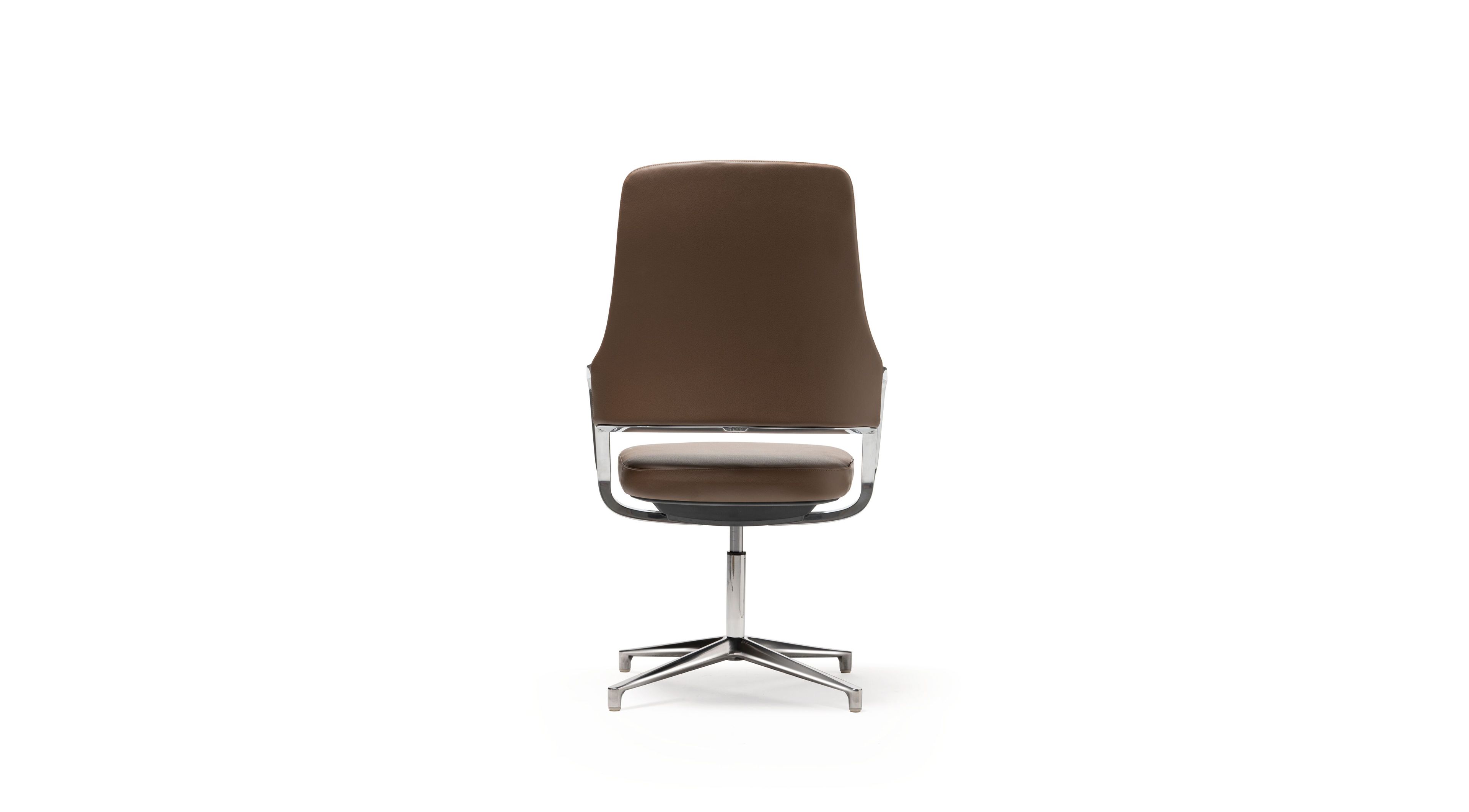 Кожаный офисный стул с подлокотниками с 4 спицами Quinti Sedute Aventador ARCH-00138755 - Вид №2