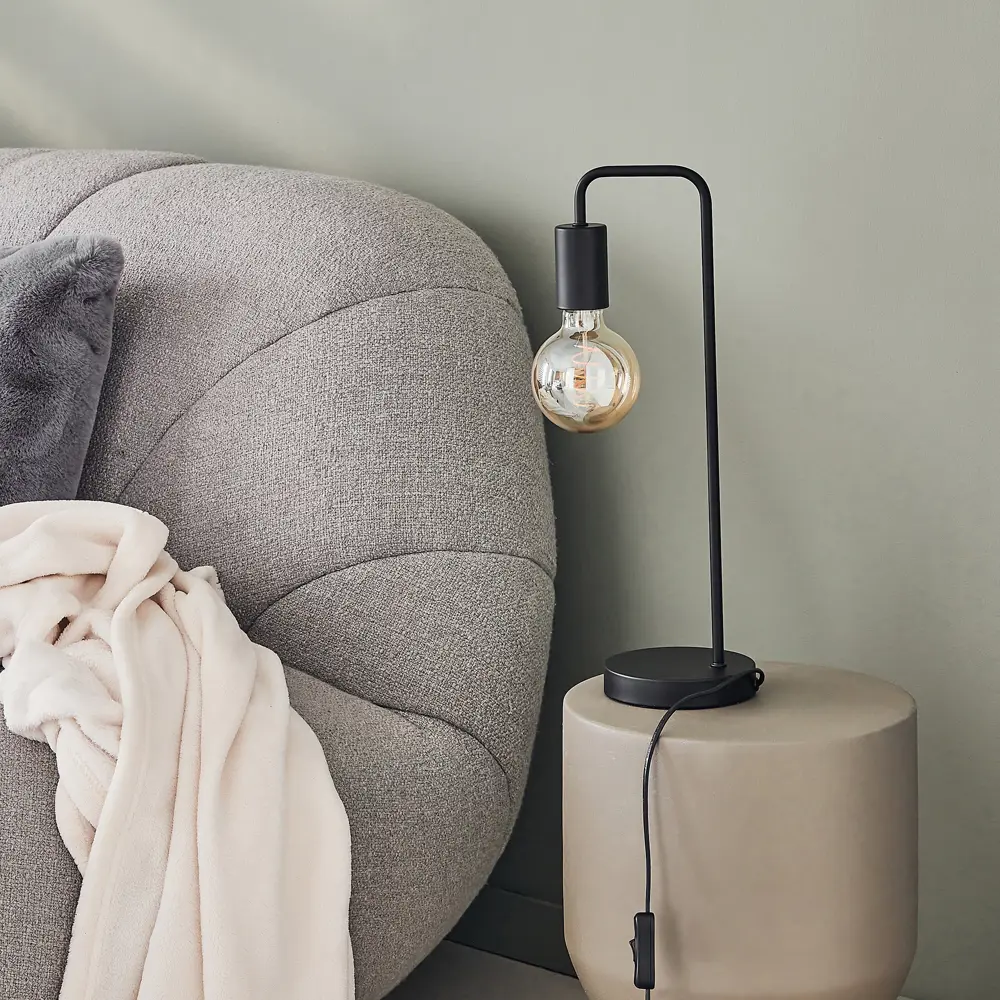 Настольная лампа INSPIRE Lina - минимализм в черном металле 86493627 STLM-1326138 - Вид №9