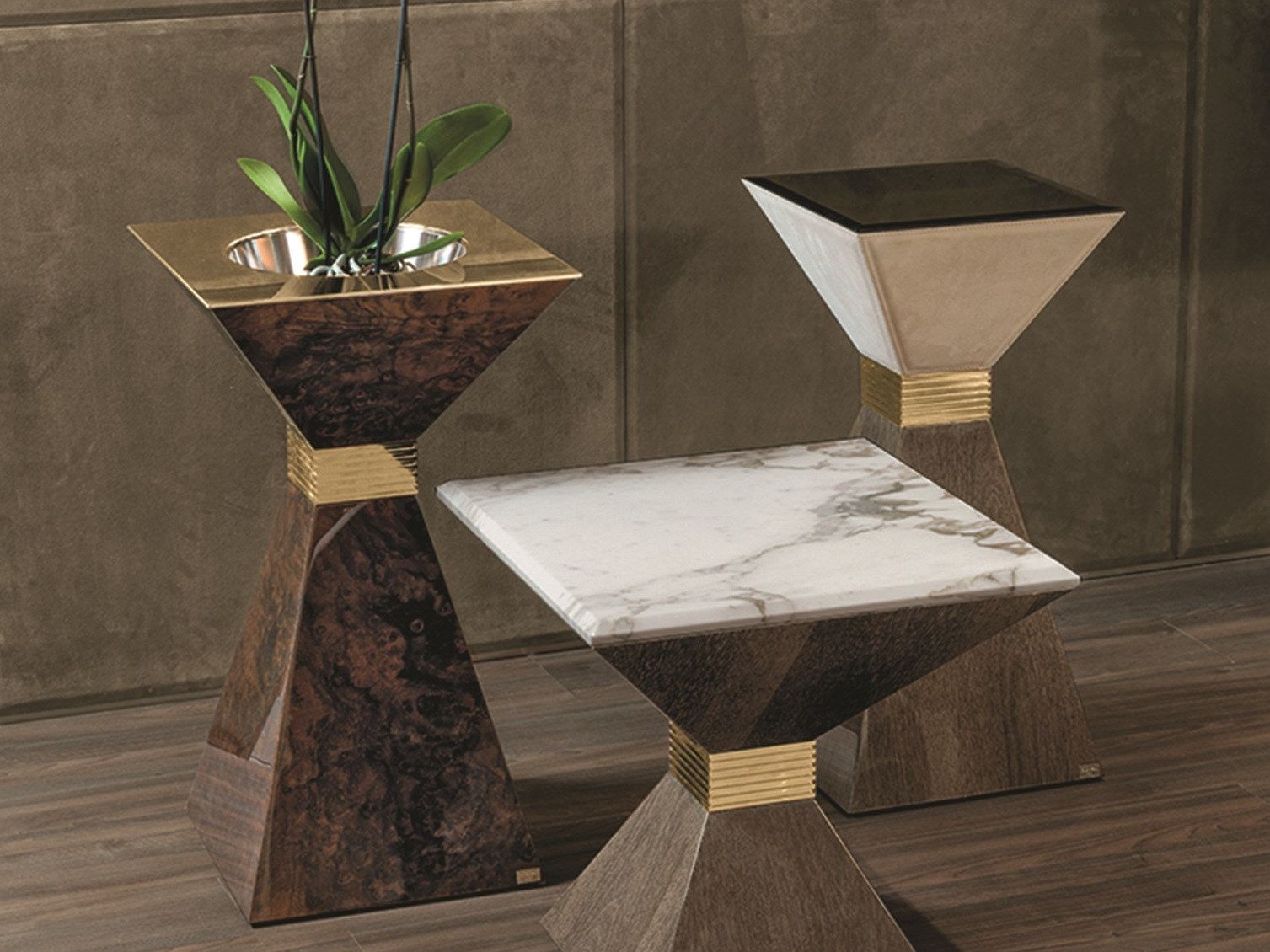 Деревянный журнальный столик / держатель для горшка Longhi Loveluxe 2017-Essence collection ARCH-00050627