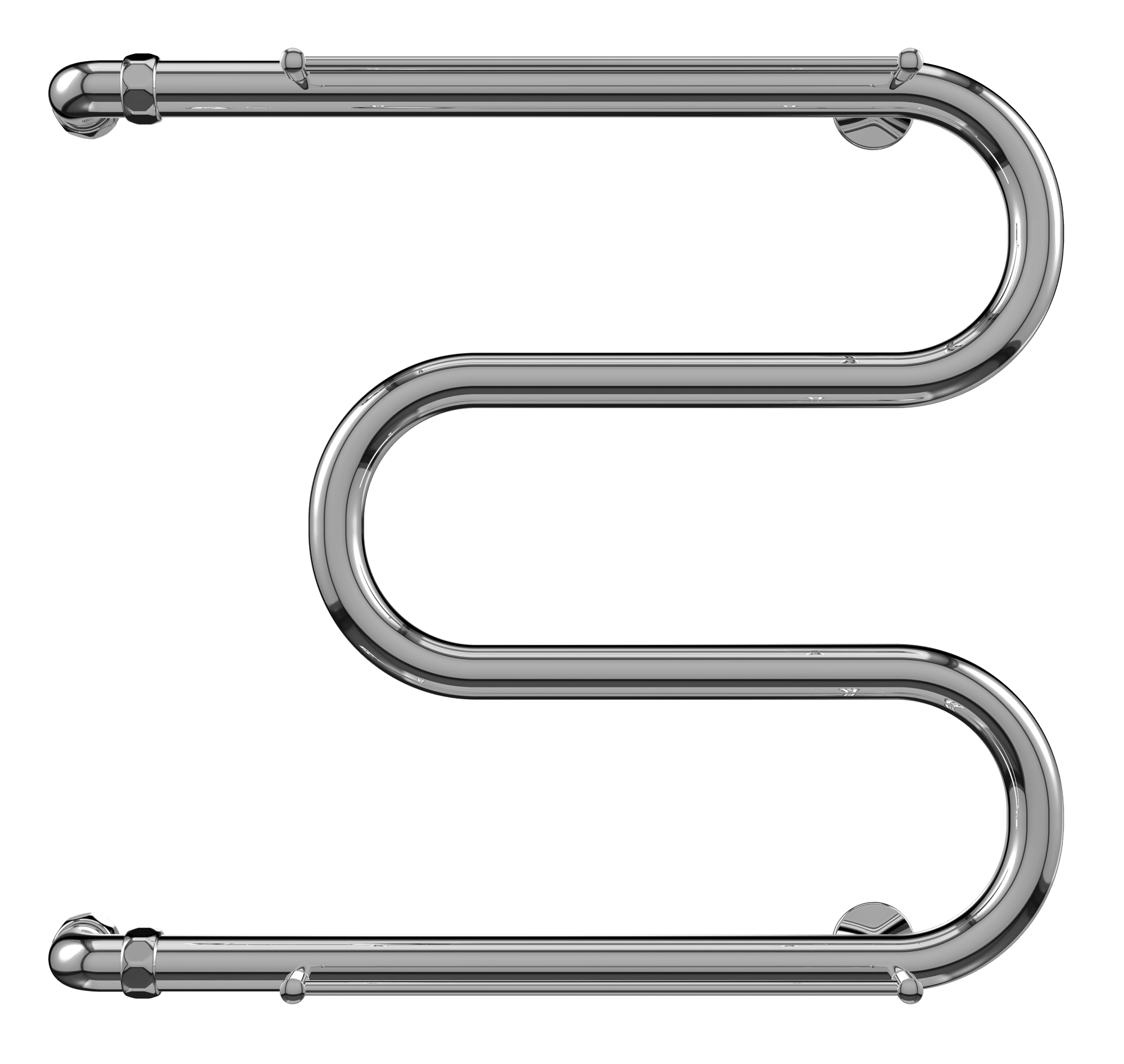 4620768880391 ЭКОНОМ М-обр с/п AISI 32х2 600х500 Полотенцесушитель TERMINUS Нержавеющая сталь - Вид №1